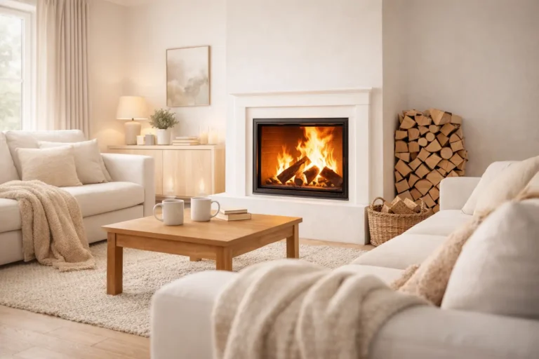 gezellig woonkamer met openhaard