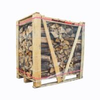 Mix (Berken & Essen) haardhout ovengedroogd 1m³ gestapeld op pallet
