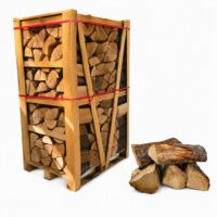 grote pallet eikenhout Eikenhout haardhout ovengedroogd 1,8m³ gestapeld op pallet (hele pallet)