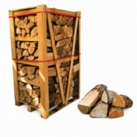 haardhout mix Berken en Elzen ovengedroogd 1,8m³ gestapeld op pallet (hele pallet)